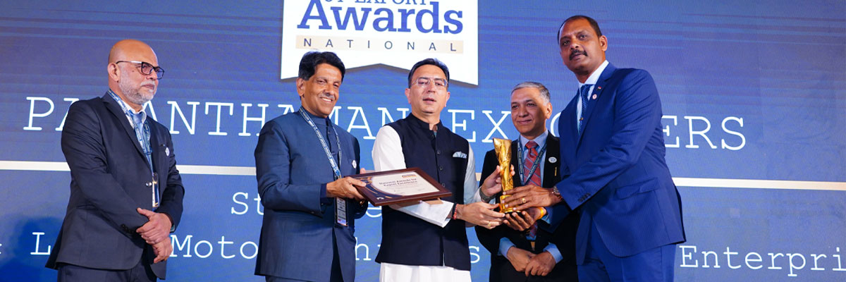 PRD Rigs is proud to be honored with the EEPC National Award for Export Excellence.